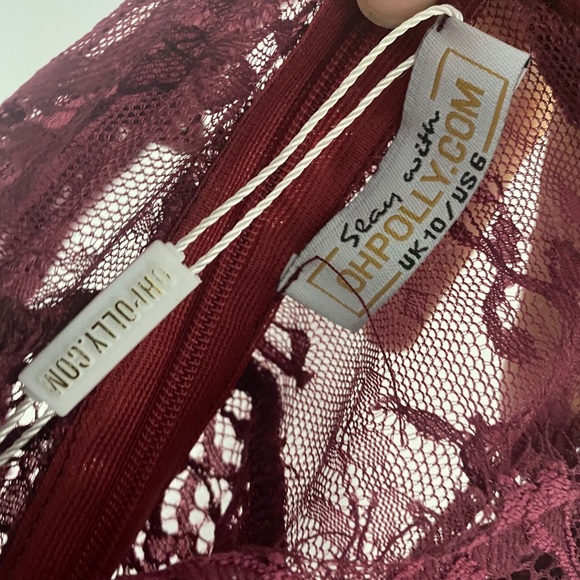 Oh Polly SHEER WE GO FLORAL LACE BODYSUIT - Picture 5 of 5